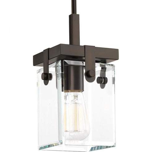 Progress Glayse P500073 009 1 60 Watt MED MINI PENDANT in Brushed Nickel Finish Model: P500073-009