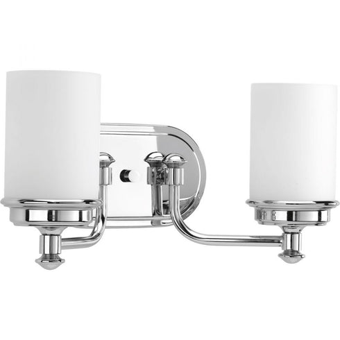 Progress Glide P300013 009 2 100 Watt MED BATH BRACKET in Brushed Nickel Finish Model: P300013-009