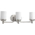 Progress Glide P300014 009 3 100 Watt MED BATH BRACKET in Brushed Nickel Finish Model: P300014-009