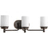 Progress Glide P300014 009 3 100 Watt MED BATH BRACKET in Brushed Nickel Finish Model: P300014-009