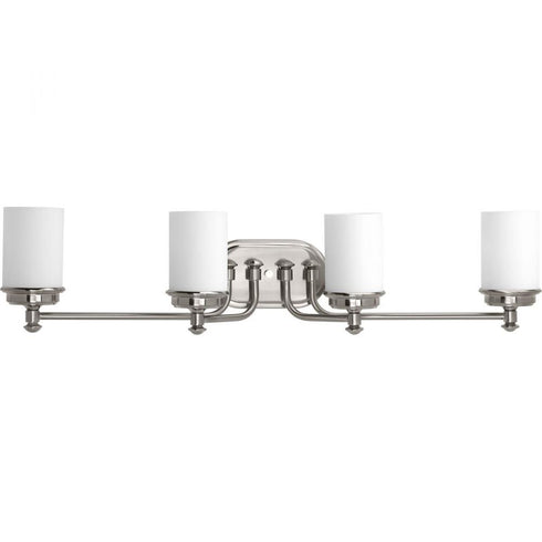 Progress Glide P300015 009 4 100 Watt MED BATH BRACKET in Brushed Nickel Finish Model: P300015-009