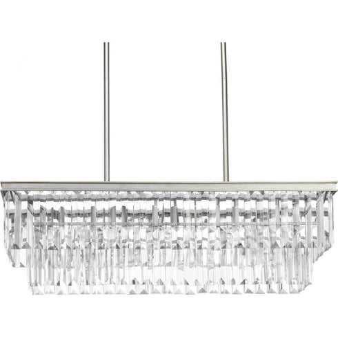 Progress Glimmer P400101 020 4 60 Watt MED ISLAND CHANDELIER in Antique Bronze Finish Model: P400101-020