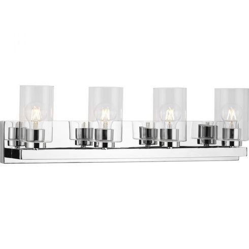 Progress Goodwin P300389 009 4 Light VANITY in Brushed Nickel Finish Model: P300389-009