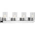 Progress Goodwin P300389 009 4 Light VANITY in Brushed Nickel Finish Model: P300389-009