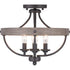 Progress Gulliver P350117 141 4 60 Watt CAND SEMI FLUSH in Galvanized Finish Finish Model: P350117-141