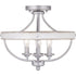 Progress Gulliver P350117 141 4 60 Watt CAND SEMI FLUSH in Galvanized Finish Finish Model: P350117-141