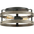 Progress Gulliver P350169 141 2 60 Watt MED FLUSH MOUNT in Galvanized Finish Finish Model: P350169-141