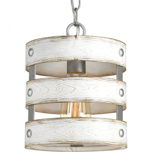 Progress Gulliver P500022 141 1 75 Watt MED MINI PENDANT in Galvanized Finish Finish Model: P500022-141