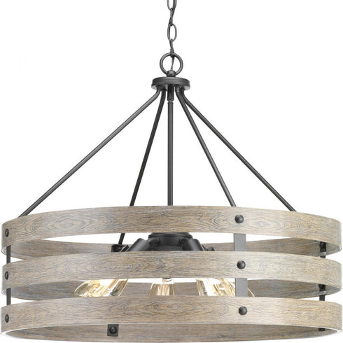 Progress Gulliver P500090 141 5 75 Watt MED PENDANT in Galvanized Finish Finish Model: P500090-141