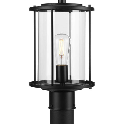 Progress Gunther P540020 31M 1 Light POST LANTERN in Matte Black Finish Model: P540020-31M