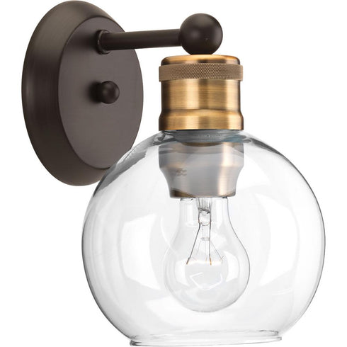 Progress Hansford P300049 020 1 60 Watt MED BATH BRACKET in Antique Bronze Finish Model: P300049-020