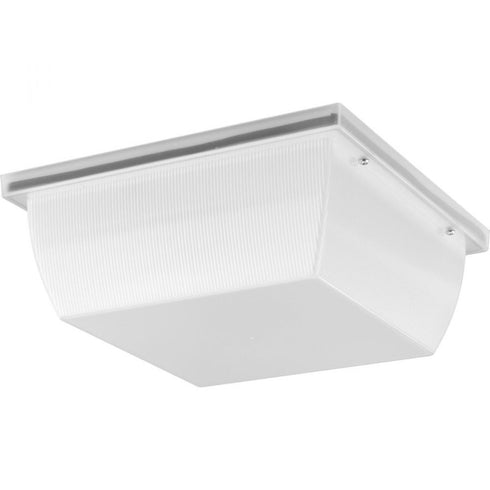 Progress Hard Nox P550113 028 30 1 25 Watt OUTDOOR FLUSH MOUNT in Satin White Finish Model: P550113-028-30