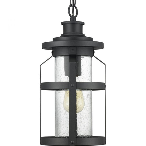 Progress Haslett P550031 031 1 100 Watt MED HANGING LANTERN in Textured Black Finish Model: P550031-031