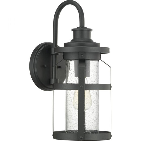 Progress Haslett P560095 031 1 100 Watt MED WALL LANTERN in Textured Black Finish Model: P560095-031