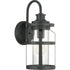 Progress Haslett P560095 031 1 100 Watt MED WALL LANTERN in Textured Black Finish Model: P560095-031