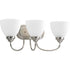 Progress Heart P2919 09 3 100 Watt MED BATH BRACKET in Brushed Nickel Finish Model: P2919-09