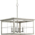 Progress Hedgerow P400253 009 4 60 Watt CAND CHANDELIER in Brushed Nickel Finish Model: P400253-009