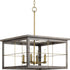 Progress Hedgerow P400253 009 4 60 Watt CAND CHANDELIER in Brushed Nickel Finish Model: P400253-009