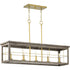 Progress Hedgerow P400254 009 5 60 Watt CAND ISLAND in Brushed Nickel Finish Model: P400254-009