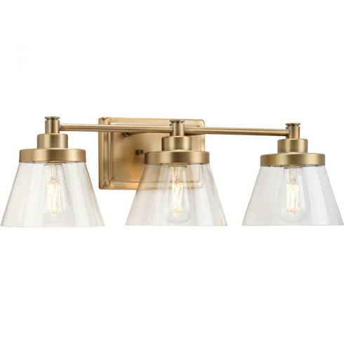 Progress Hinton P300350 009 3 60 Watt MED BATH BRACKET in Brushed Nickel Finish Model: P300350-009