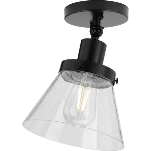 Progress Hinton P350198 009 1 60 Watt MED FLUSH MOUNT in Brushed Nickel Finish Model: P350198-009