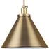 Progress Hinton P500385 009 1 Light LARGE PEND METAL in Brushed Nickel Finish Model: P500385-009