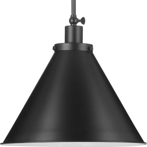 Progress Hinton P500385 009 1 Light LARGE PEND METAL in Brushed Nickel Finish Model: P500385-009