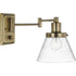 Progress Hinton P710084 009 1 60 Watt MED WALL BRACKET in Brushed Nickel Finish Model: P710084-009