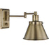 Progress Hinton P710085 009 1 60 Watt MED WALL BRACKET in Brushed Nickel Finish Model: P710085-009