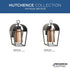 Progress Hutchence P560335 020 1 Light WALL LANTERN in Antique Bronze Finish Model: P560335-020