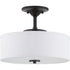 Progress Inspire LED P350134 009 30 1 17 Watt LED SEMI FLUSH in Brushed Nickel Finish Model: P350134-009-30