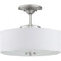 Progress Inspire LED P350134 009 30 1 17 Watt LED SEMI FLUSH in Brushed Nickel Finish Model: P350134-009-30