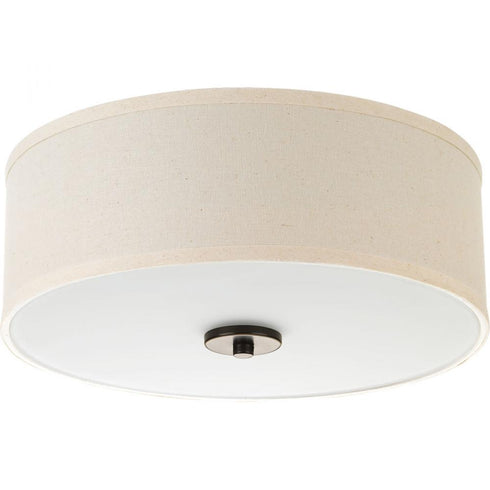 Progress Inspire LED P3696 0930K9 1 17 Watt 3000K FLUSH MOUNT in Brushed Nickel Finish Model: P3696-0930K9