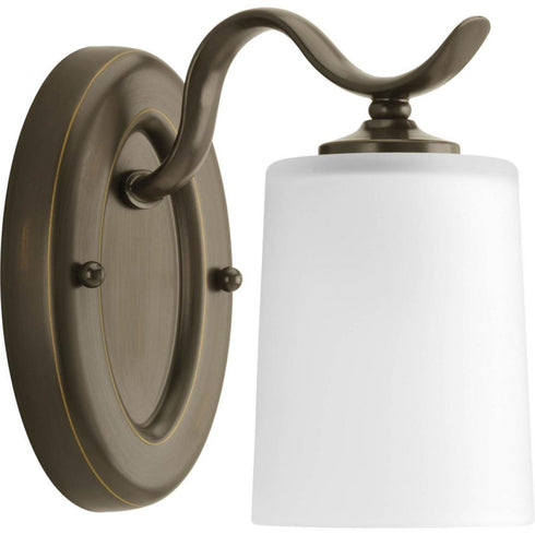 Progress Inspire P2018 09 1 100 Watt MED BATH BRACKET in Brushed Nickel Finish Model: P2018-09