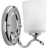 Progress Inspire P2018 09 1 100 Watt MED BATH BRACKET in Brushed Nickel Finish Model: P2018-09