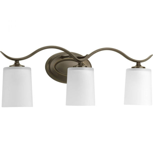 Progress Inspire P2020 09 3 100 Watt MED BATH BRACKET in Brushed Nickel Finish Model: P2020-09