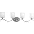 Progress Inspire P2021 09 4 100 Watt MED BATH BRACKET in Brushed Nickel Finish Model: P2021-09