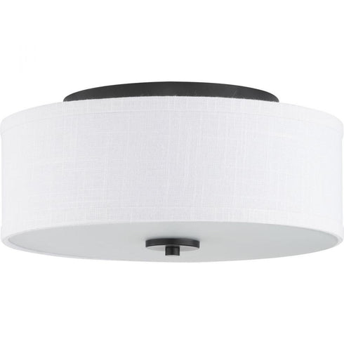 Progress Inspire P350130 009 2 60 Watt MED FLUSH MOUNT in Brushed Nickel Finish Model: P350130-009