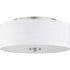 Progress Inspire P350130 009 2 60 Watt MED FLUSH MOUNT in Brushed Nickel Finish Model: P350130-009