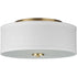 Progress Inspire P350130 009 2 60 Watt MED FLUSH MOUNT in Brushed Nickel Finish Model: P350130-009