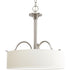 Progress Inspire P3931 09 3 100 Watt MED INVERTED PENDANT in Brushed Nickel Finish Model: P3931-09