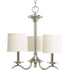 Progress Inspire P4632 09 3 60 Watt CAND CHANDELIER in Brushed Nickel Finish Model: P4632-09