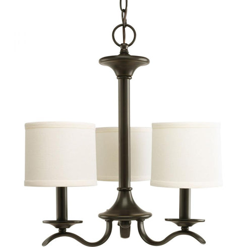 Progress Inspire P4632 09 3 60 Watt CAND CHANDELIER in Brushed Nickel Finish Model: P4632-09