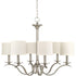 Progress Inspire P4739 09 6 60 Watt CAND CHANDELIER in Brushed Nickel Finish Model: P4739-09