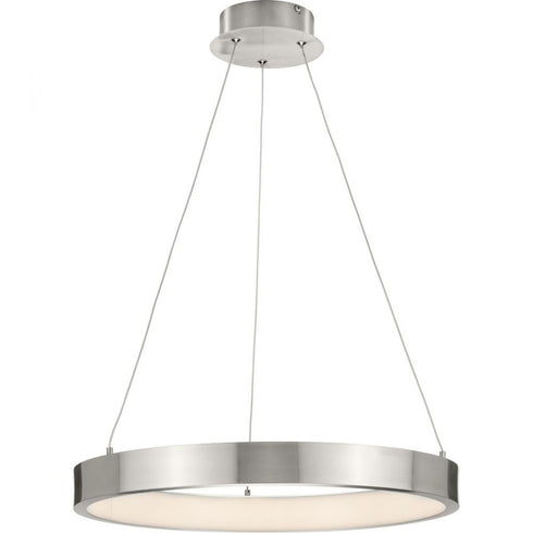 Progress Inverse LED P500369 009 30 1 25 Watt LED PENDANT in Brushed Nickel Finish Model: P500369-009-30