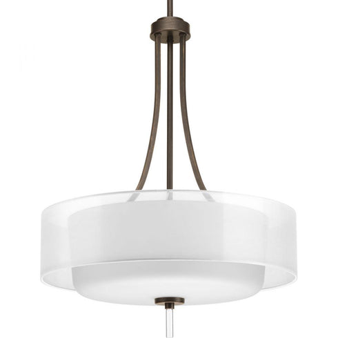 Progress Invite Collection Four Light Pendant in Antique Bronze Finish Model: P5047-20