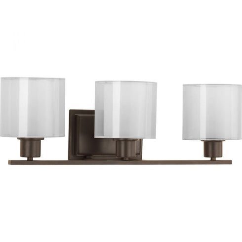 Progress Invite P2079 09 3 60 Watt MED BATH BRACKET in Brushed Nickel Finish Model: P2079-09