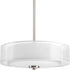 Progress Invite P3694 09 3 100 Watt MED SEMI FLUSH CONVERT in Brushed Nickel Finish Model: P3694-09