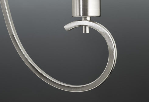 Progress Invite P4696 09 5 100 Watt MED CHANDELIER in Brushed Nickel Finish Model: P4696-09