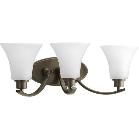 Progress Joy P2002 09 3 100 Watt MED BATH BRACKET in Brushed Nickel Finish Model: P2002-09